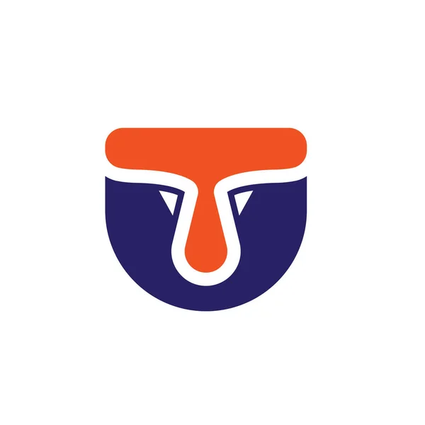 Taurus Letter Icon Vector Concept Design Template Web —  Vetores de Stock