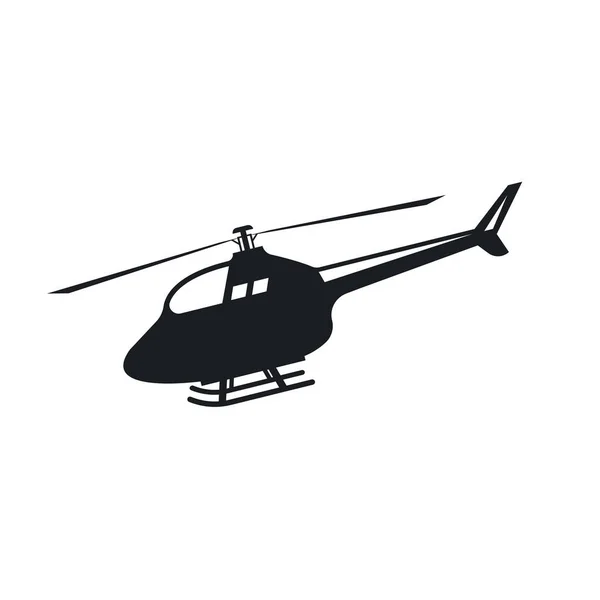 Black Helicopter Icon Vector Illustration Design Web — Vetor de Stock