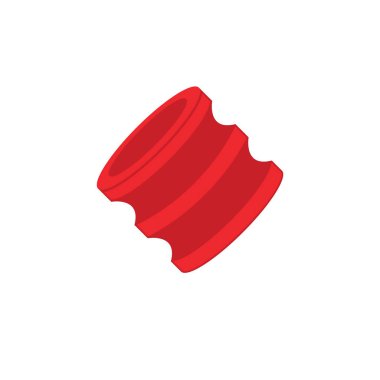 gaz silindirli lastik mühür vektör element konsepti tasarım şablonu ağı