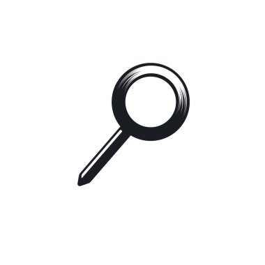 El bombası iğne simgesi vektör çizim şablonu