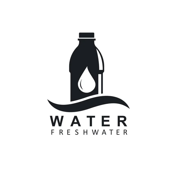 Water Bottle Icon Vector Illustration Concept Design Template — ストックベクタ