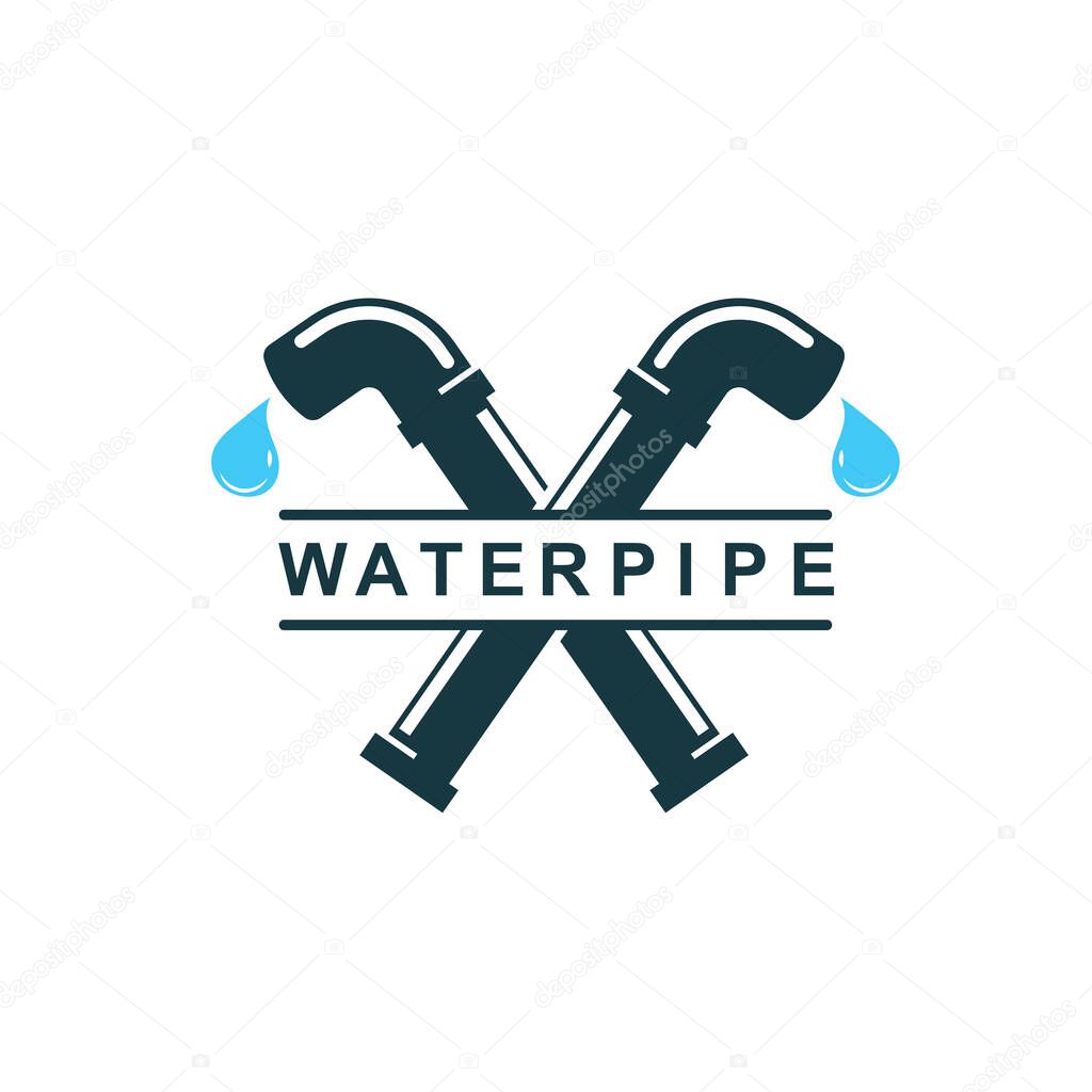 Water pipe icon vector illustration concept design template web