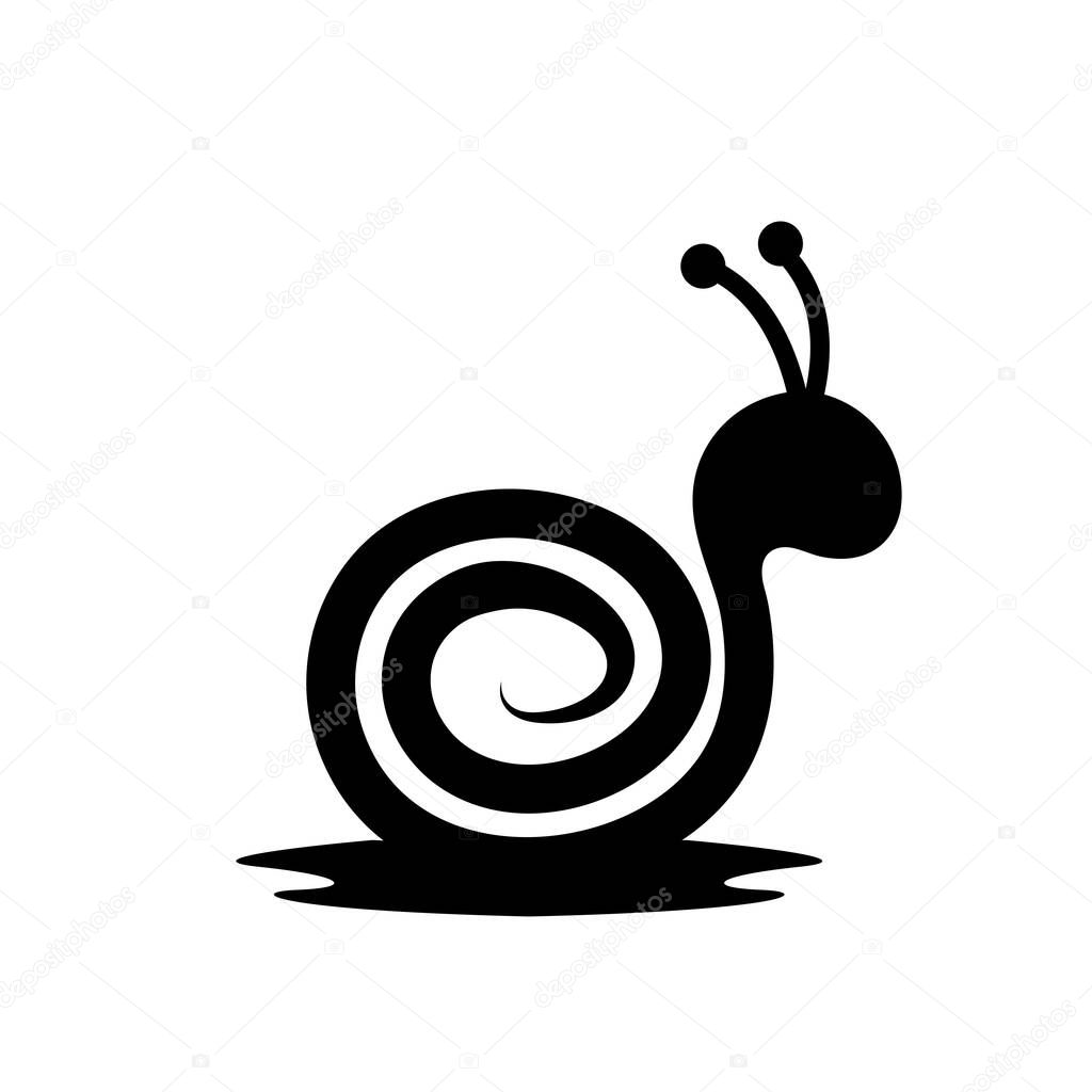 Snail icon vector illustration concept design templat