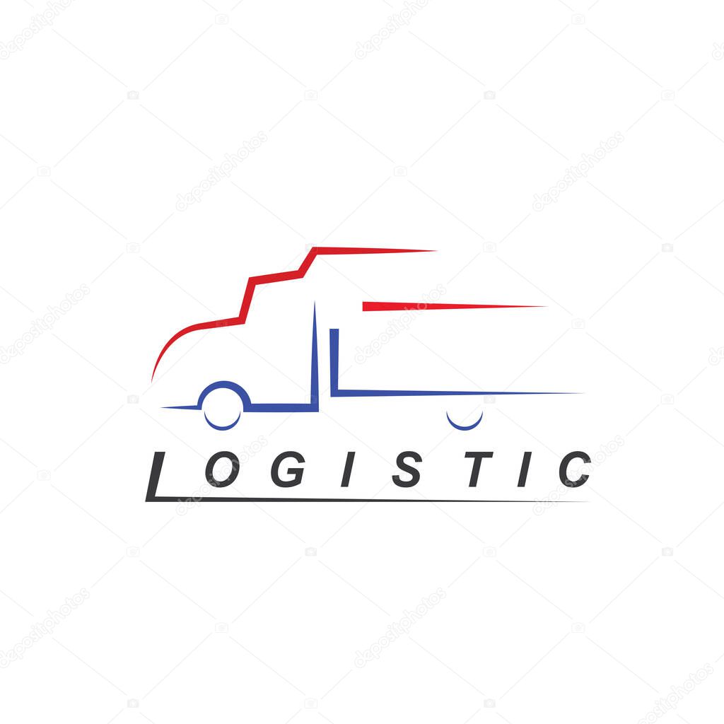 Truck icon vector illustration concept design template web