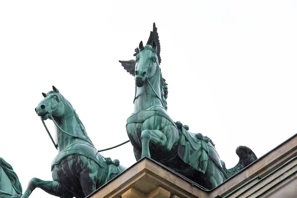 Landmark Berlin Germany Brandenburg Triumphal Arch — Stock Photo, Image