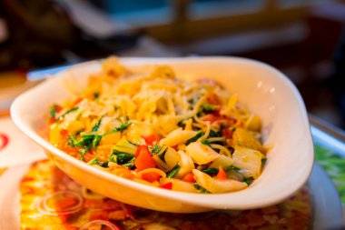 Berlin 'deki İtalyan restoranı, Almanya, makarna.