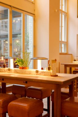 Berlin, Almanya, İtalyan açık büfe restoranı