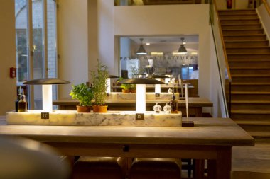 Berlin, Almanya, İtalyan açık büfe restoranı