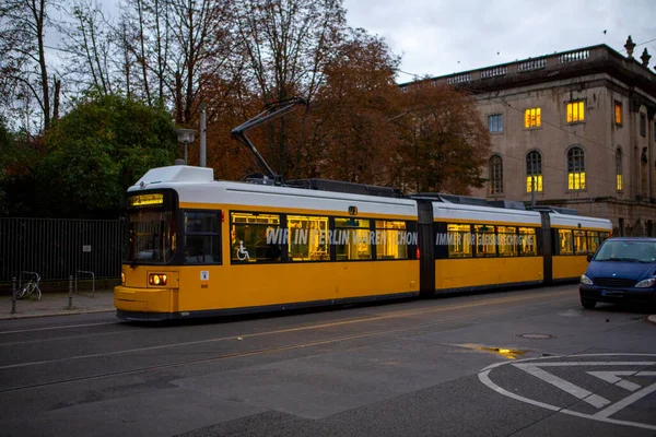 Light Rail Tram Museum Island Public Transport System Berlin Germany — Stock Photo, Image