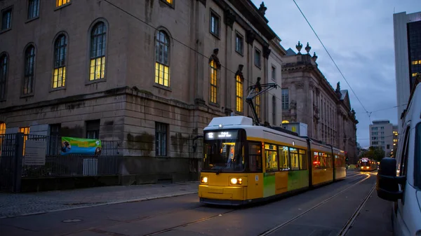 Light Rail Tram Museum Island Public Transport System Berlin Germany — Stock Photo, Image