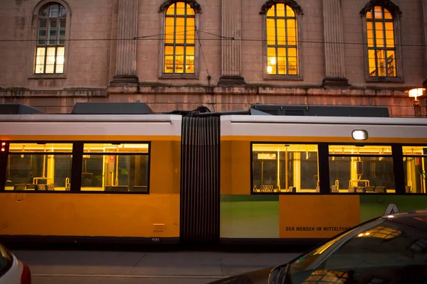 Light Rail Tram Museum Island Public Transport System Berlin Germany — Stock Photo, Image