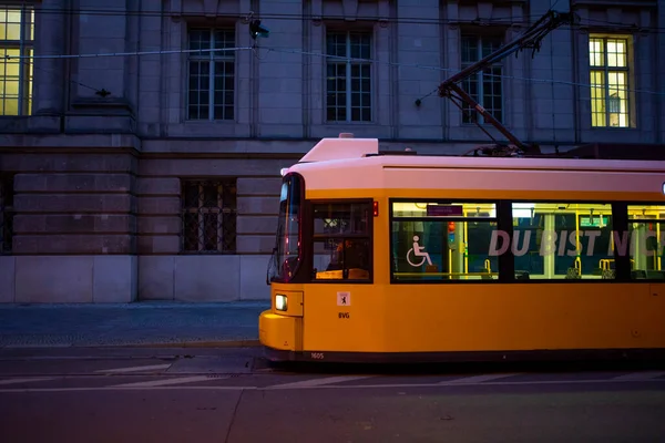 Light Rail Tram Museum Island Public Transport System Berlin Germany — Stock Photo, Image