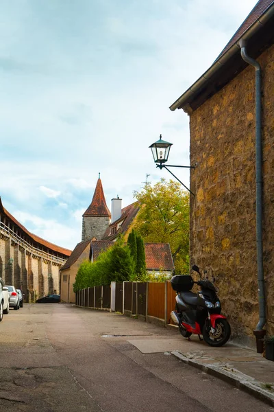 Almanya Nın Bavyera Eyaletinde Yer Alan Rothenburg Şehrinin Kale Şehir — Stok fotoğraf
