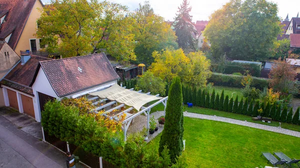 Cidade Rothenburg Baviera Alemanha Tem Vista Para Edifícios Ruas Cidade — Fotografia de Stock