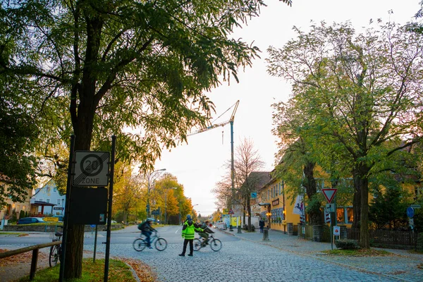 Régi Óratorony Mesebeli Rothenburg Város Utcáin Németország — Stock Fotó