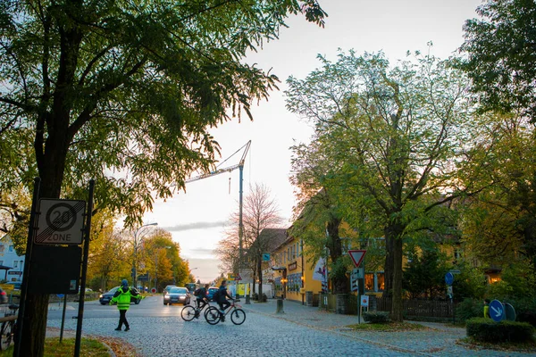 Der Alte Uhrturm Den Straßen Der Märchenstadt Rothenburg Deutschland — Stockfoto