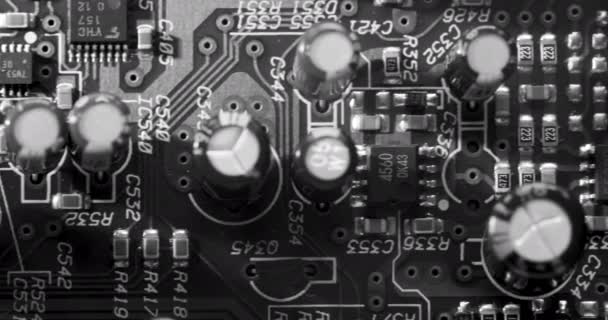 技術製品の回路基板の閉鎖 — ストック動画