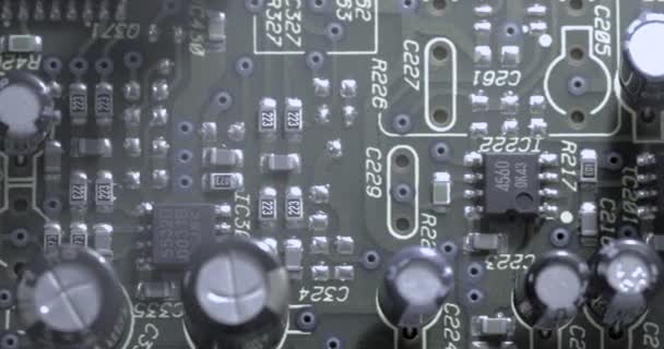 技術製品の回路基板の閉鎖 — ストック動画