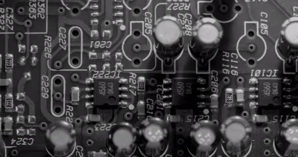 Close Circuit Boards Technology Products — Stock Video