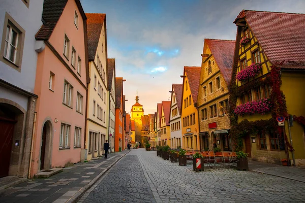 부르크의 마을의 거리에 아름다운 — 스톡 사진