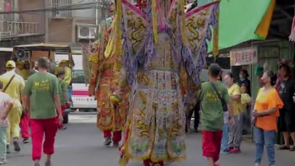 2021 New Taipei City Taiwan Taiwanese Folk Customs Welcome Gods — стокове відео