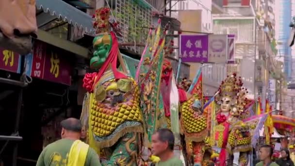 2021 New Taipei City Taiwan Taiwanese Folk Customs Welcome Gods — стокове відео