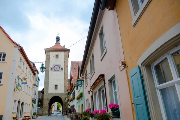 2017 Rothenburg Germany Old Streets Fairy Tale Town Rothenburg Germany — Stock fotografie