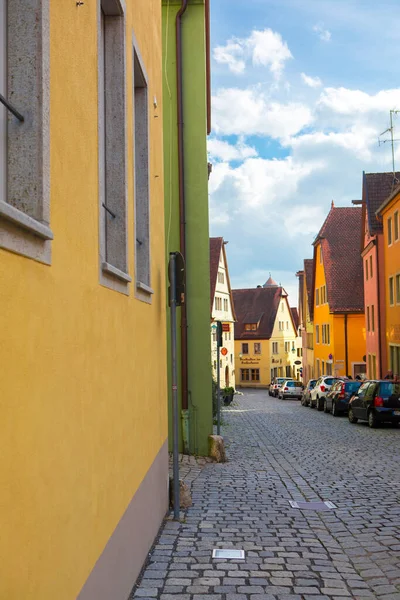 2017 Rothenburg Γερμανία Παλιοί Δρόμοι Στην Παραμυθένια Πόλη Του Ρόθενμπουργκ — Φωτογραφία Αρχείου