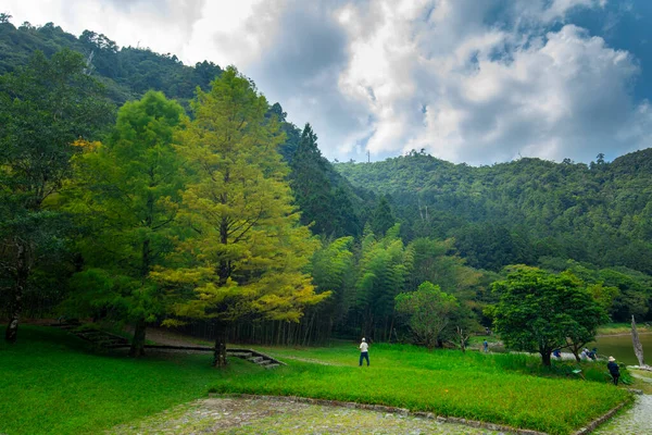 Der Wald Und Bergseen Mingchi Yilan County Taiwan Ist Eine — Stockfoto