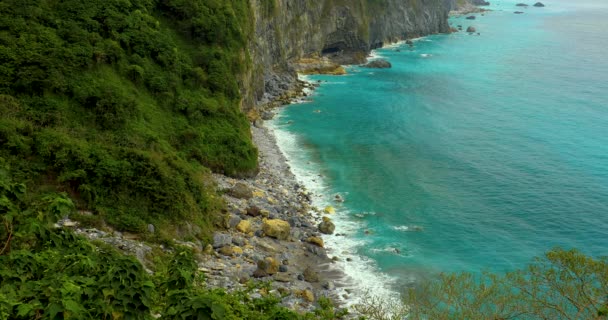 Μαγευτική Qingshui Cliff Στην Εθνική Οδό Suhua Στην Ταϊβάν — Αρχείο Βίντεο