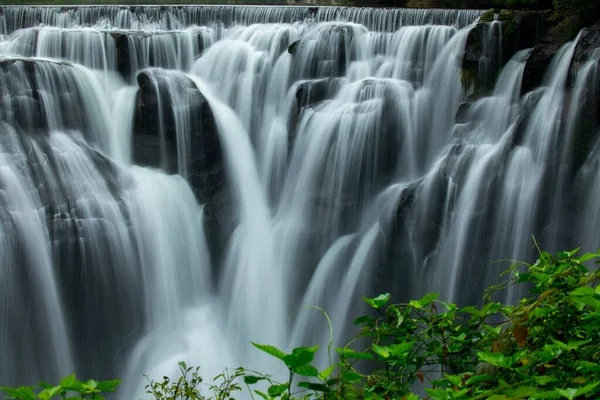 Shifenliao Wasserfall Park Taiwan Stockbild