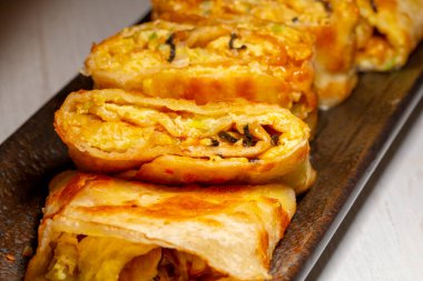 Taiwanese love and delicious breakfast, Kimchi Omelette