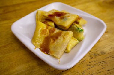 Tayvan aşkı ve lezzetli kahvaltı, orijinal yumurtalı kek.