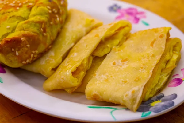 Tayvan aşkı ve lezzetli kahvaltı, orijinal yumurtalı kek.