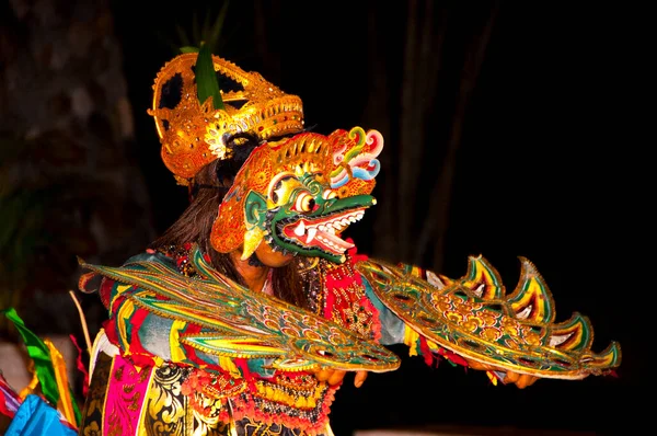 Παραδοσιακός Χορός Ομορφιάς Και Τέχνης Στο Μπαλί Της Ινδονησίας — Φωτογραφία Αρχείου