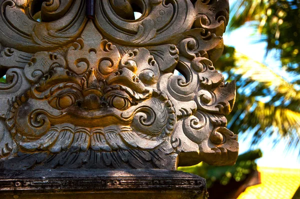 Tradiční Řemeslné Sochy Dřeva Kamenů Bali Indonésie — Stock fotografie