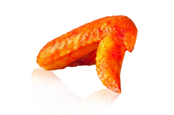 Delicious Delicious Mexican Chipotle Wings White Background — Stok Foto