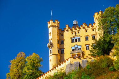 Hohenschwangau Castle, also known as Hohenschwangau Castle, in Schwangau, Bavaria, Germany