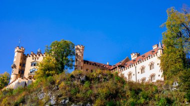 Hohenschwangau Castle, also known as Hohenschwangau Castle, in Schwangau, Bavaria, Germany