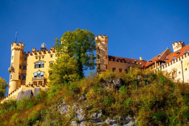 Hohenschwangau Castle, also known as Hohenschwangau Castle, in Schwangau, Bavaria, Germany