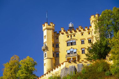 Hohenschwangau Castle, also known as Hohenschwangau Castle, in Schwangau, Bavaria, Germany