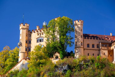 Hohenschwangau Castle, also known as Hohenschwangau Castle, in Schwangau, Bavaria, Germany