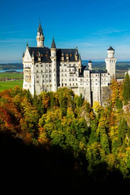 Famous historical monument in Bavaria, Germany, Neuschwanstein Castle
