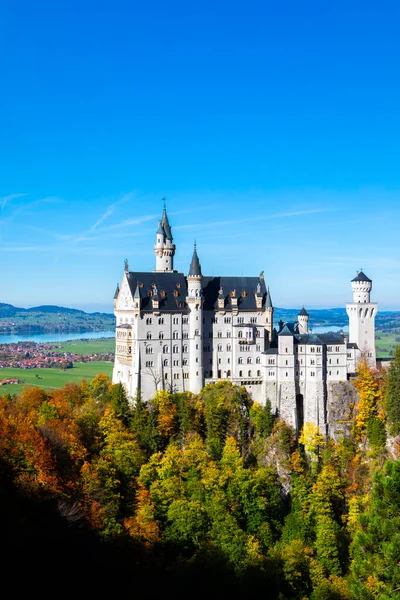 Famous Historical Monument Bavaria Germany Neuschwanstein Castle — Foto de Stock
