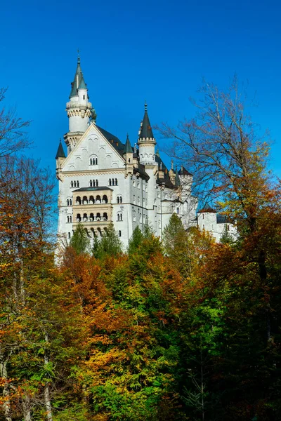 Famous Historical Monument Bavaria Germany Neuschwanstein Castle — Foto de Stock