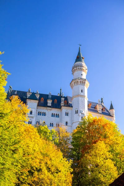 Famous Historical Monument Bavaria Germany Neuschwanstein Castle — Foto de Stock