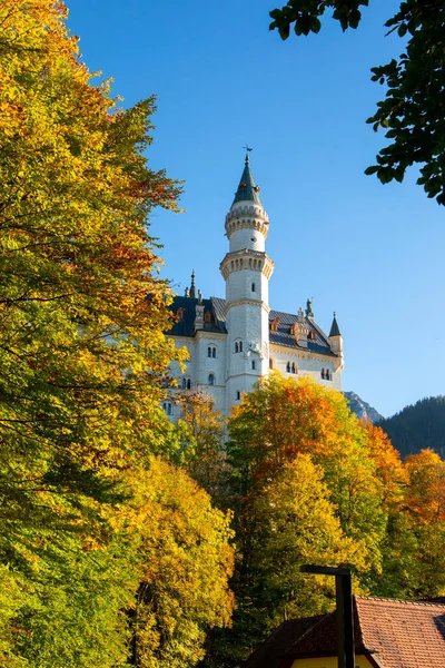Famous Historical Monument Bavaria Germany Neuschwanstein Castle — Foto Stock