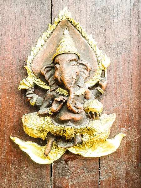 Ganesh drewniane — Zdjęcie stockowe