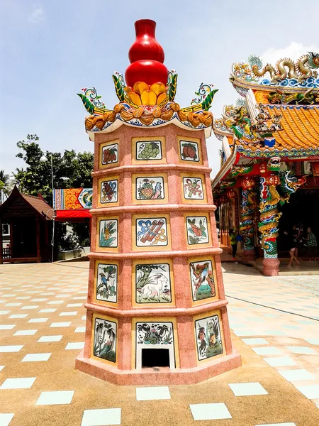 Çin pagoda, chachoengsao Tayland — Stok fotoğraf