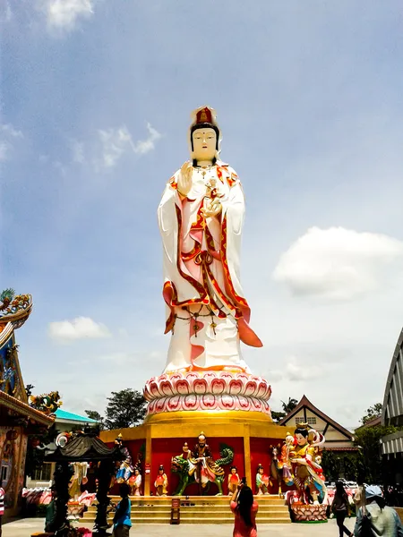 Największy posąg Guanyin, chachoengsao w Tajlandii — Zdjęcie stockowe